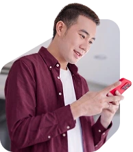 A man chatting on his phone